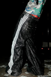 HEYFANCYSTYLE Men's Luxury Crinkled Vegan Leather Textured Streetwear Pants